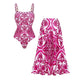 Swimsuit and skirt