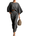 WANDA™ – Stylish Loose-Fit Two-Piece Skirt Set