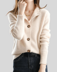 Claire | Retro-Style Cashmere Cardigan