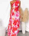 Adeline™ | Vibrant Tropical Evening Dress