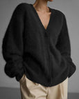 Vegan Knit Long Sleeve Cardigan