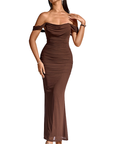 PRIMROSE™ – Stylish One-Shoulder Corset Mesh Dress