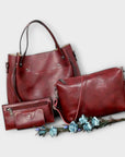 Olivia - 4-Piece Vintage Bag Set