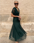Mela | Elegant V-Neck Maxi