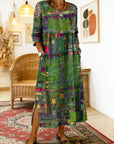 Manuela™ | Comfortable Denim Dress with Ethnic Patchwork