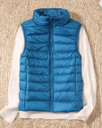 Velora – Ultralight White Duck Down Vest