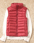 Velora – Ultralight White Duck Down Vest