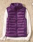 Velora – Ultralight White Duck Down Vest