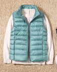 Velora – Ultralight White Duck Down Vest