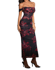 PRIMROSE™ – Stylish One-Shoulder Corset Mesh Dress