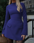 BRISHA™ - Chic Long Sleeve Bodycon Mini Dress