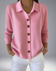 Layla™ Lapel Button Knitted Cardigan Sweater