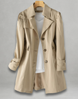 Dani™ | Stylish Longline Button-Down Coat