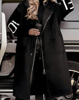 PEGGY - Women's jacket with knitted sleeves and hood