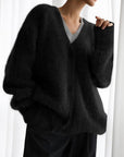 Vegan Knit Long Sleeve Cardigan