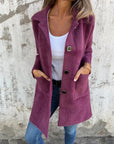 Rian - Long Sleeve Button Down Jacket With Pockets