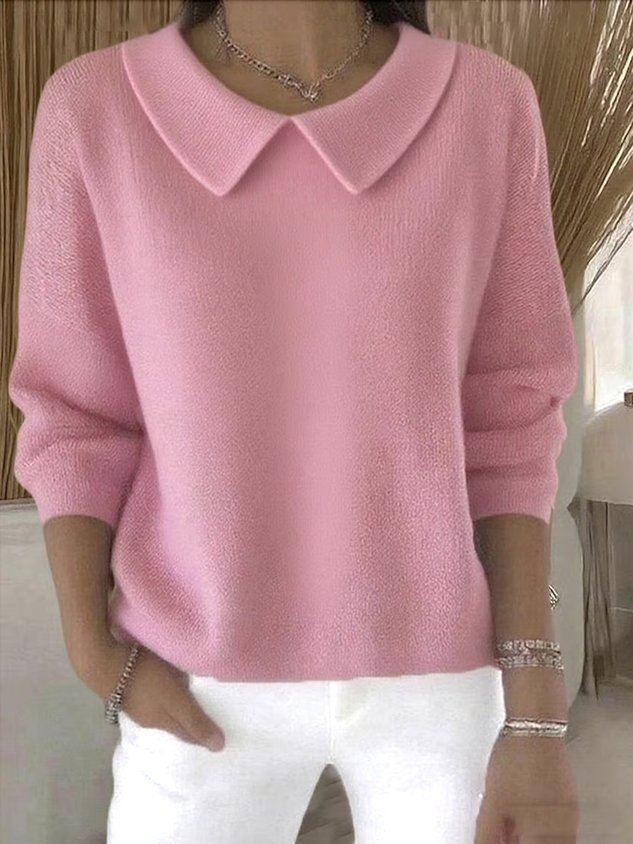 Savrani™ | Comfortable long-sleeved cotton sweater