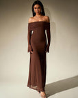 DARCIE™ - Off Shoulder Ruched Sequin Bodycon Evening Gown