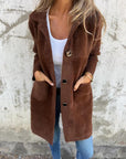 Rian - Long Sleeve Button Down Jacket With Pockets