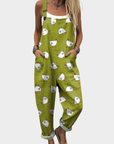 Comfortable printed overalls