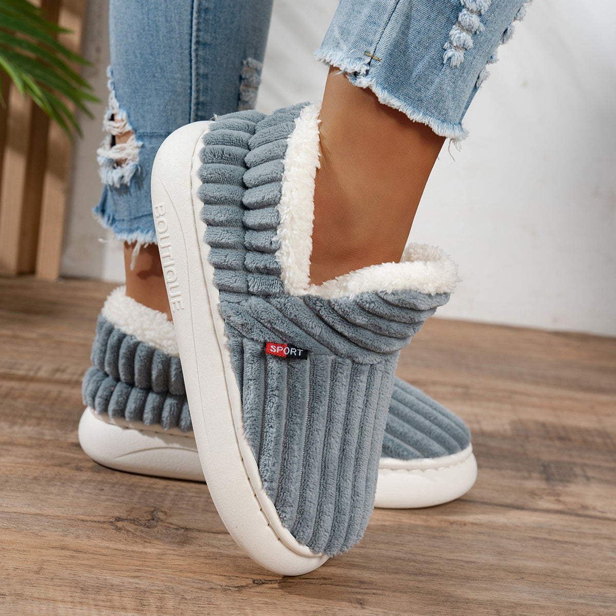 CozyStep Plush House Slippers
