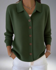 Layla™ Lapel Button Knitted Cardigan Sweater