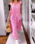 Glaiza | V-Neck Maxi Dress