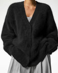 Vegan Knit Long Sleeve Cardigan