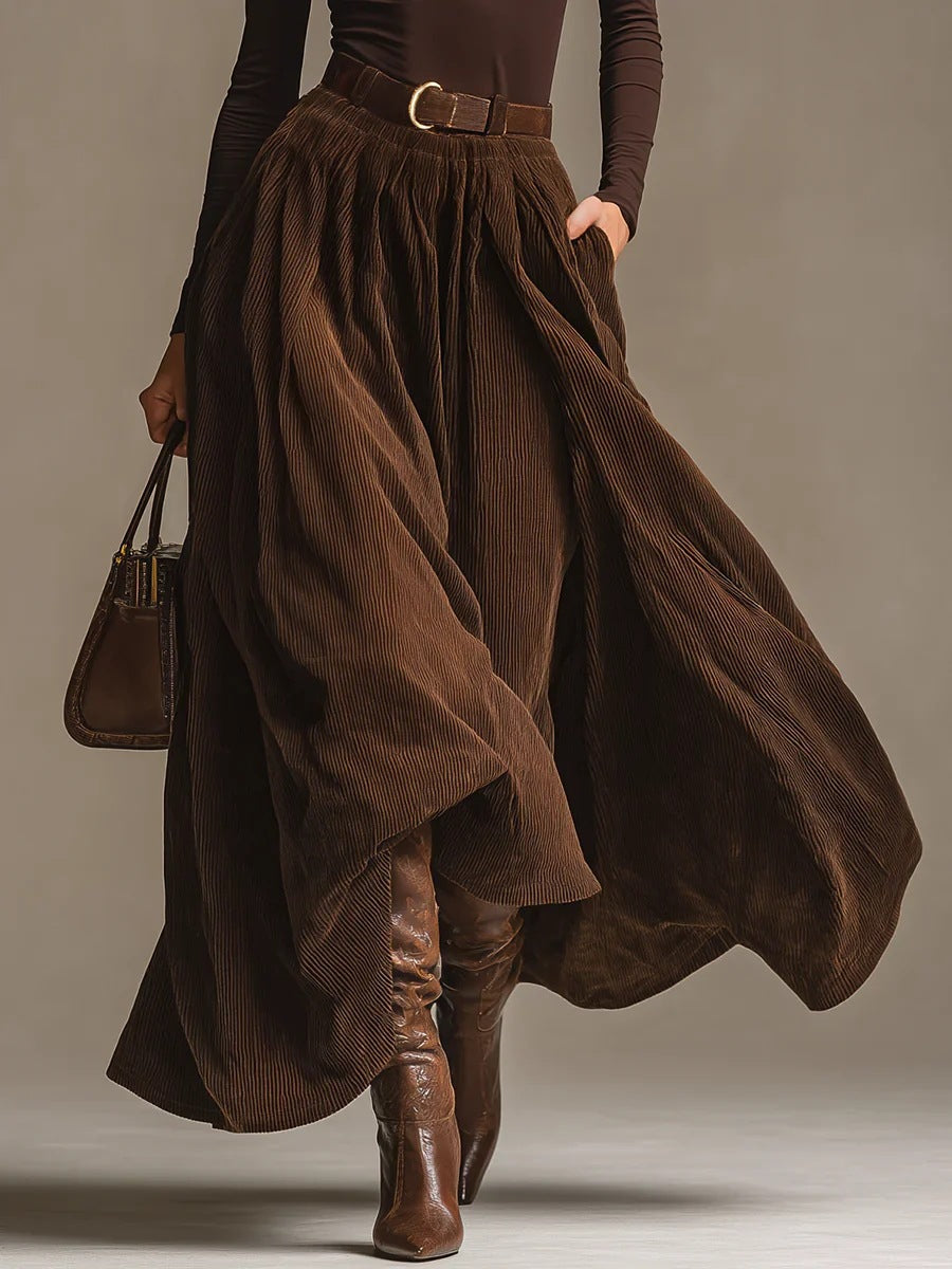 Aveline | two-piece set (turtleneck &amp; maxi skirt)