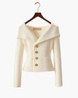 Kenny – Ribbed Button-Up Cardigan
