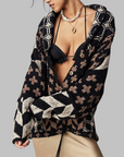 PORTIA™ - Vintage Button Down Collar Long Sleeve Oversized Cardigan