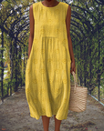 Aikaterini – Elegant sleeveless dress with pockets