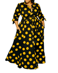 MARIE™ – Stylish Polka Dot Shirt Dress with Belt