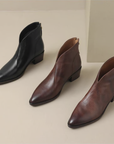 Camille | Luxury Low-Heel Ankle Boots