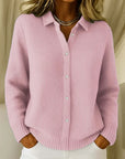 Katrina – Textured Knit Button Cardigan