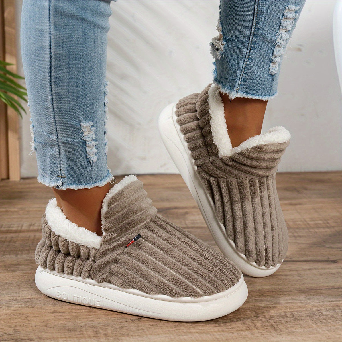 CozyStep Plush House Slippers