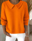 Savrani™ | Comfortable long-sleeved cotton sweater
