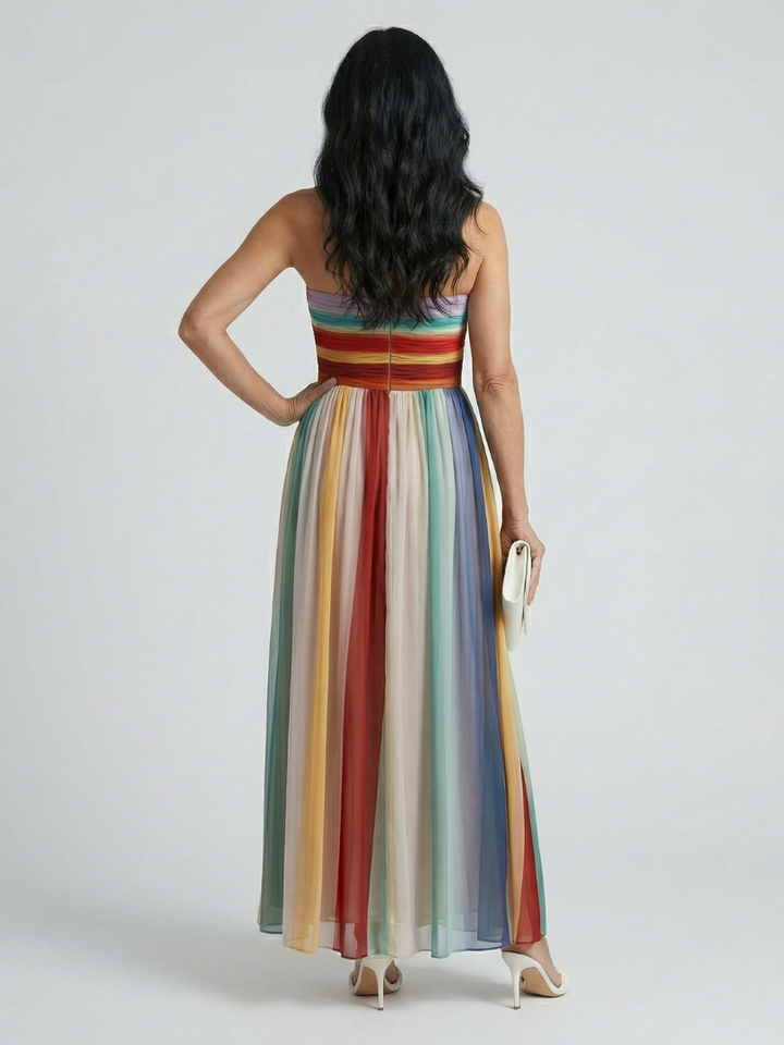 Serena | Maxi Dress a Strisce Leggere