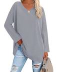 Alicia™ - Relaxed V-Neck Sweater