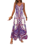 TRISH™ – Elegant Floral Print Sleeveless Dress