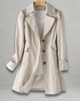 Dani™ | Stylish Longline Button-Down Coat