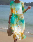 Keely | Sunset Flower Dress