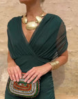 Mela | Elegant V-Neck Maxi