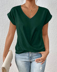 Zoe -  The Sweetheart Neckline Casual T-Shirt