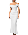 PRIMROSE™ – Stylish One-Shoulder Corset Mesh Dress