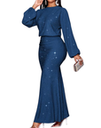 NEGGIE™ - Women’s Elegant Mermaid Hem Long Sleeve Bodycon Dress