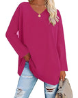 Alicia™ - Relaxed V-Neck Sweater