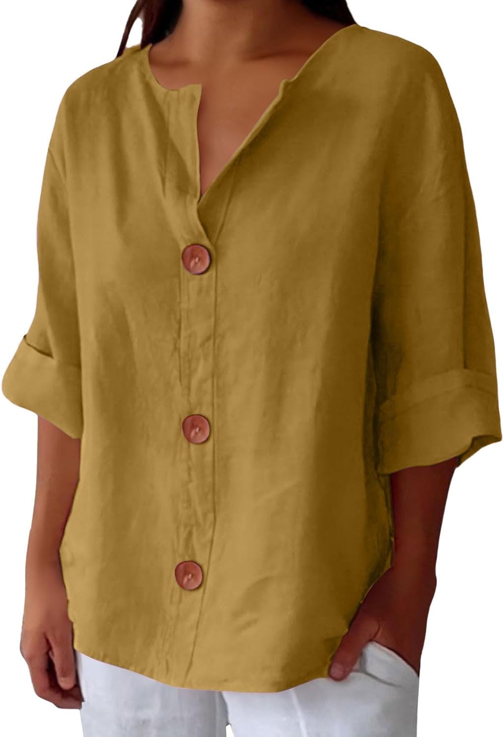 Clara | Blusa in lino casual