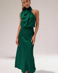 ELARA™ - Elegant Satin Evening Dress