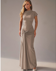 NICOLET™ - Formal Tie Back Bodycon Evening Dress